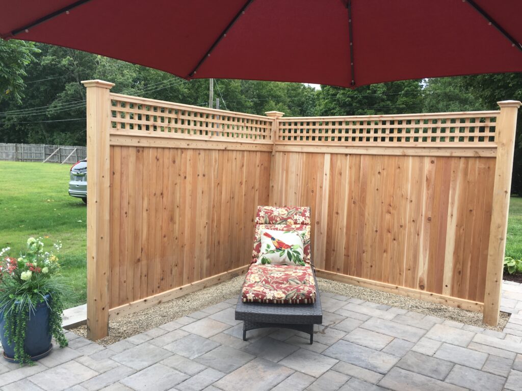 CFW - Cedar Lattice top Enclosure with Cedar Posts