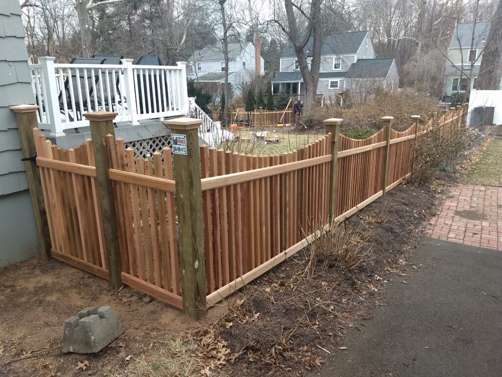 Red Cedar Picket w Pressure Treated Posts