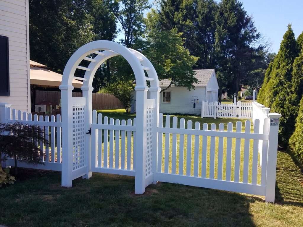 Solid White Vinyl Arbor