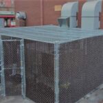 6_ H Chain Link Enclosure With Security Top