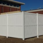 8_ H Solid White Privacy Vinyl Enclosure