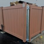 Commercial Cedar Grain Vinyl Dumpster Enclosure